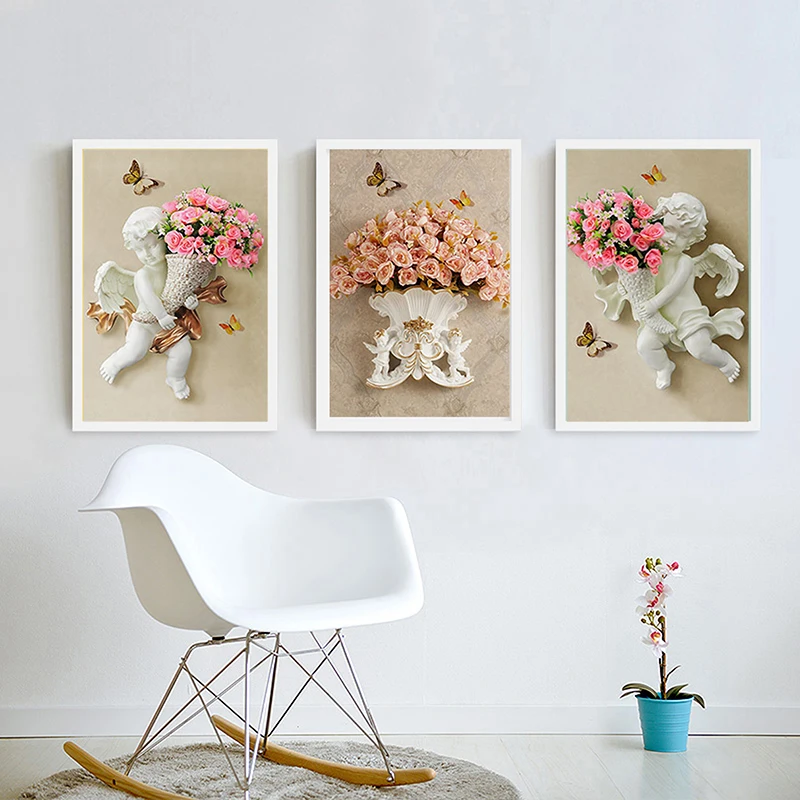 Абстрактная Современная Настенная Картина на холсте свадебное украшение