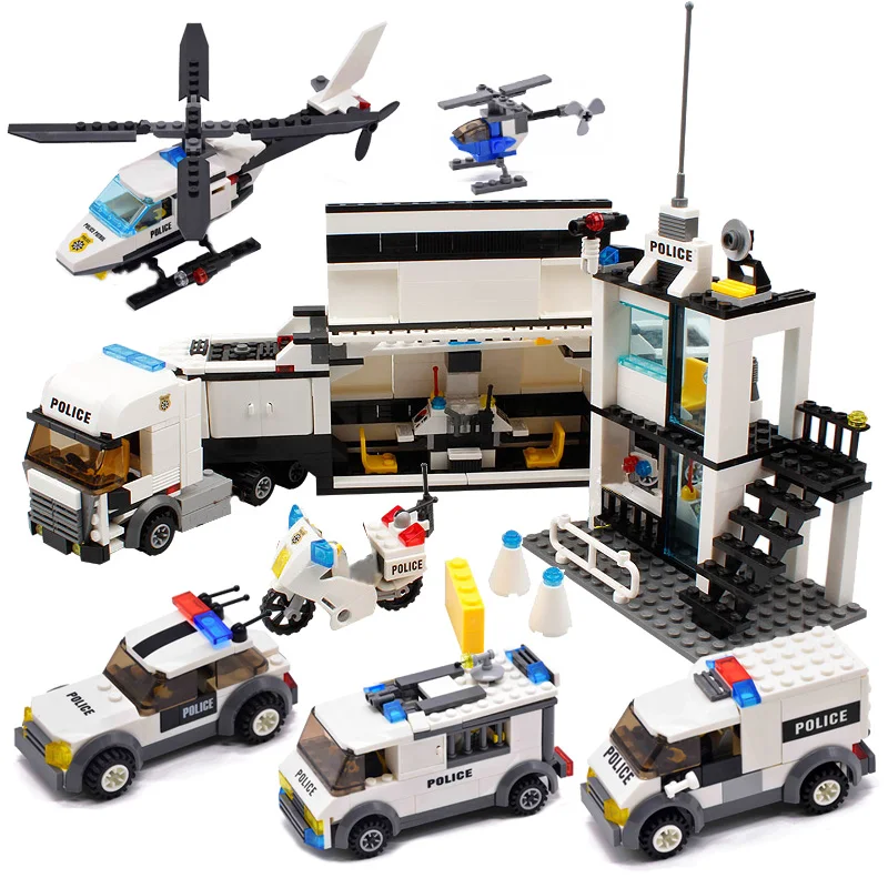 SWAT модель самолета Вертолет городской полиции автомобиль строительные блоки для