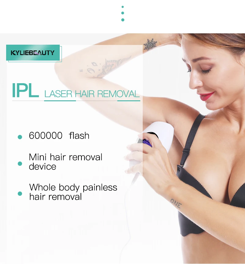 

600000 flash professional permanent IPL Laser Depilator LCD home use devices Photoepilator women painless hair remover GH7