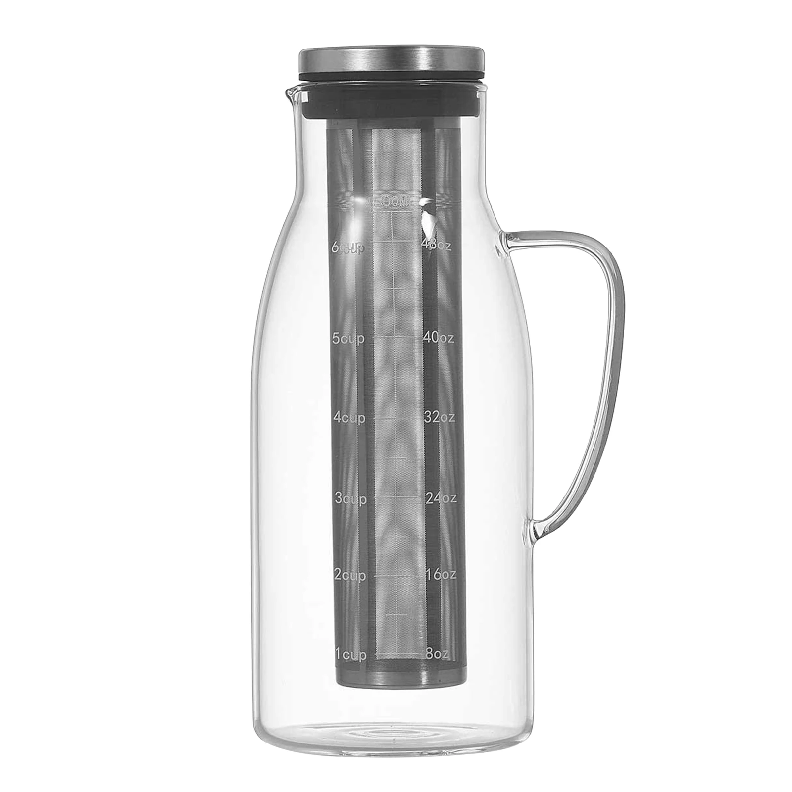 

Coffee Tea Maker Pot 100x270x100mm Coffee Kettle Pot Glass Teapot 1500ml