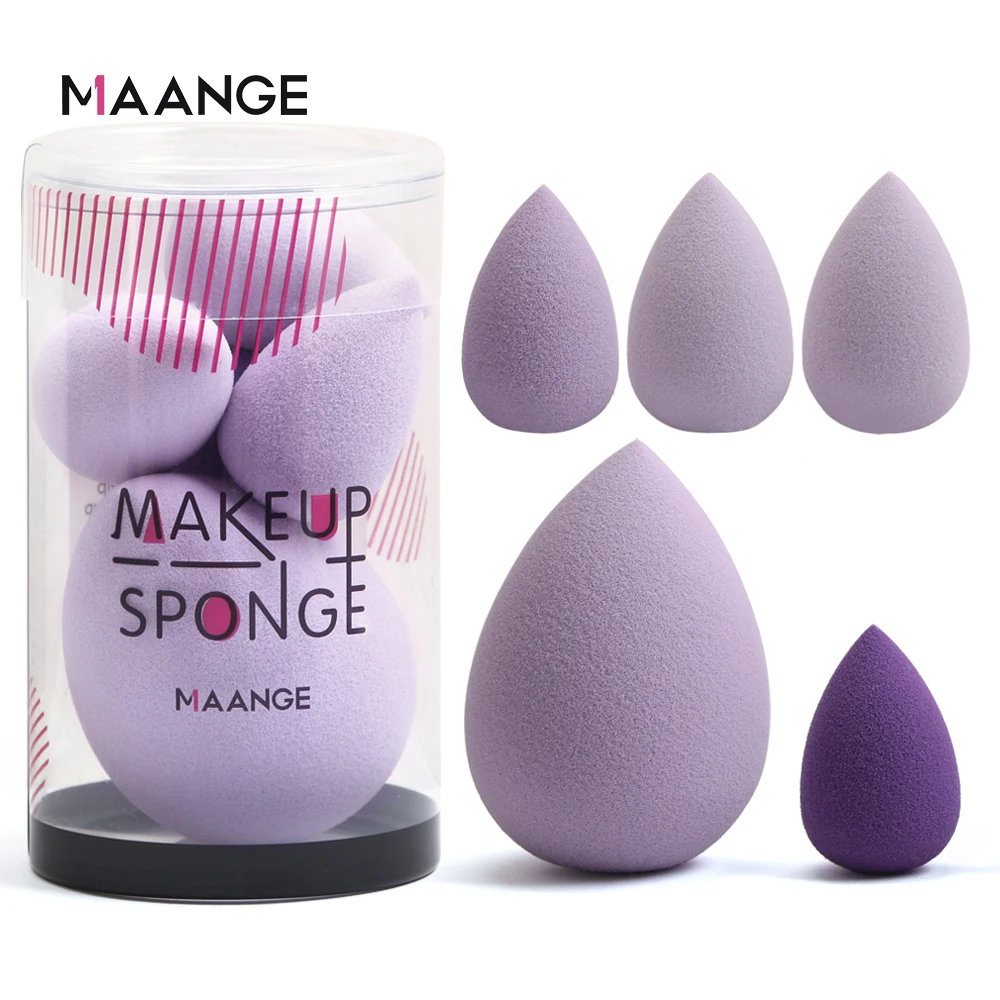 MAANGE 5 шт Мини косметический слойка пуховка для пудры Мягкая косметическая губка