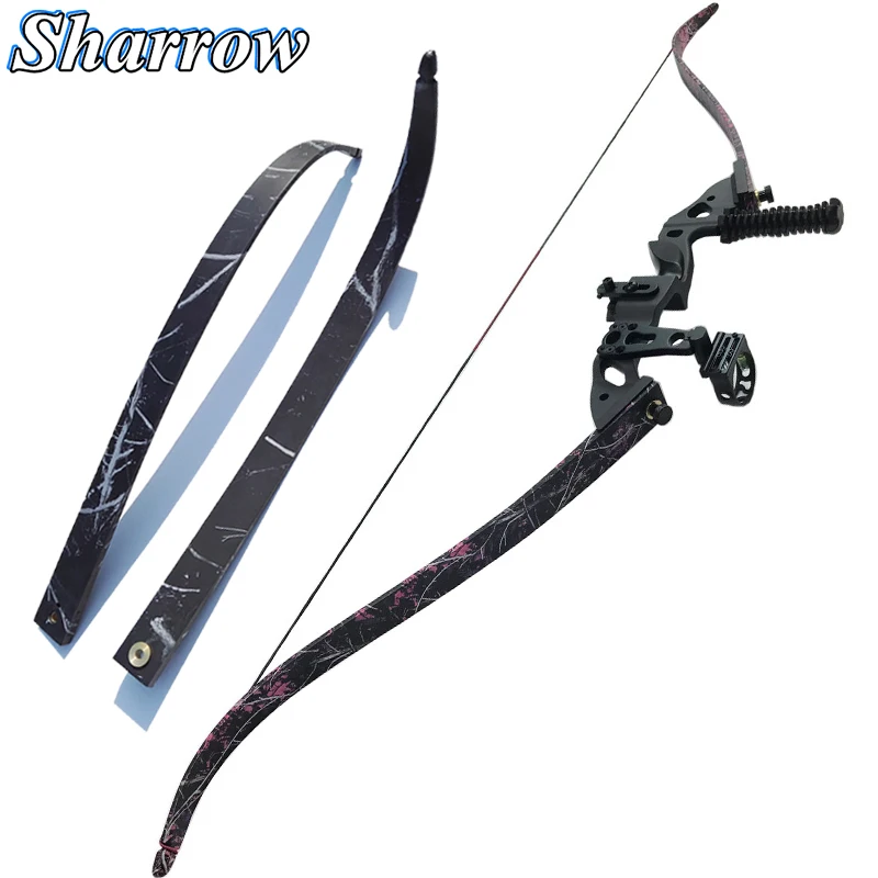 

60-дюймовый Рекурсивный лук для стрельбы из лука, 35-45lbs, разборный лук со стабилизатором, лук, вид и упор для стрел, Рогатка, арбалет, охота