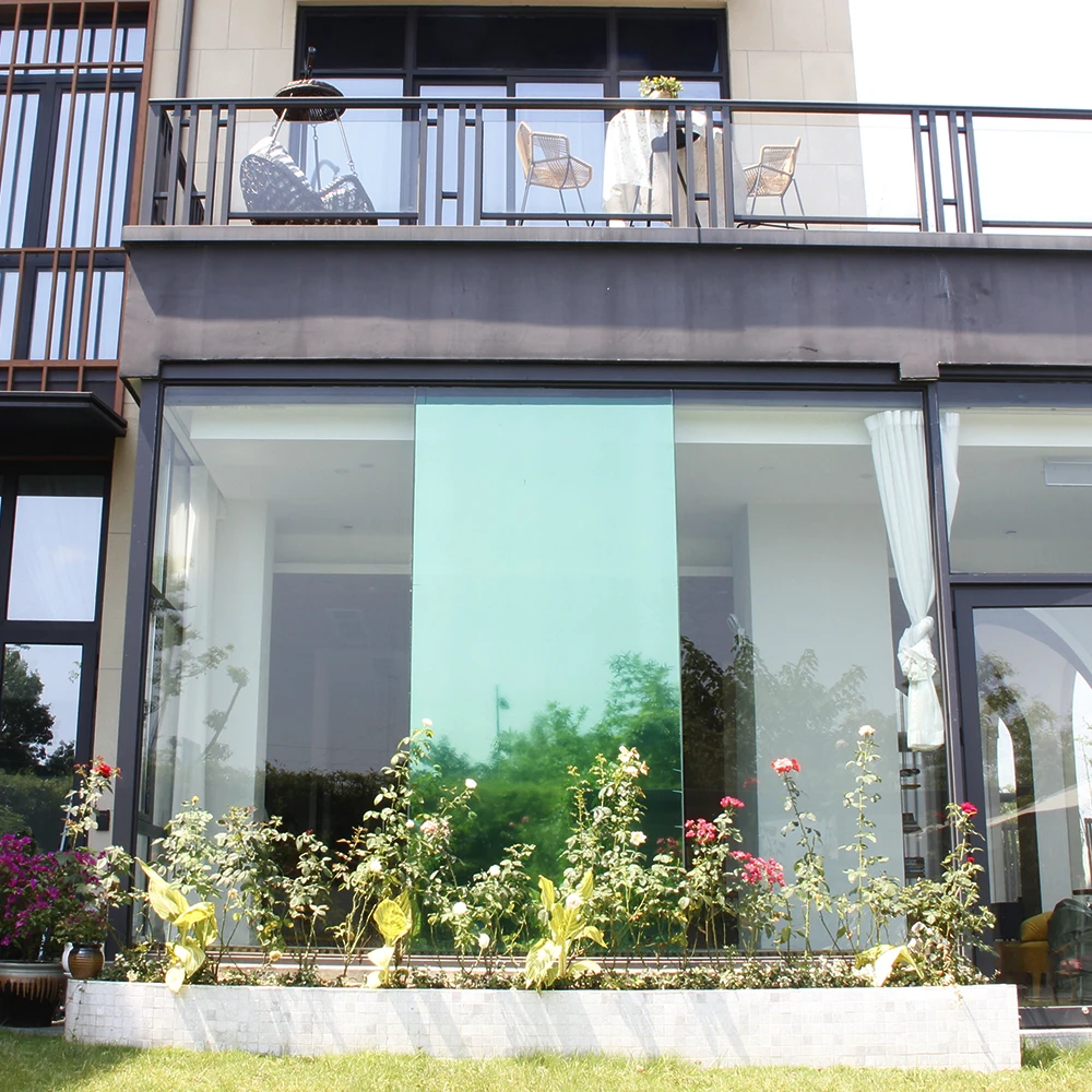 Зеленая и серебристая отражающая оконная пленка одностороннее зеркало