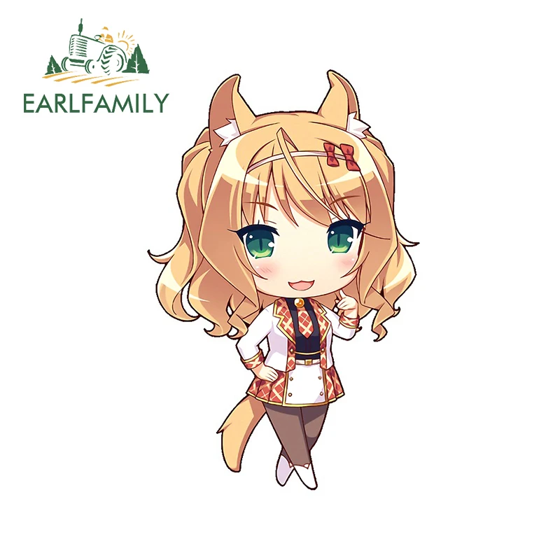 Забавные 3D наклейки для автомобиля EARLFAMILY, 13 см х 8,3 см, из клена Nekopara, водостойкие, для грузовика, на бампер, окно
