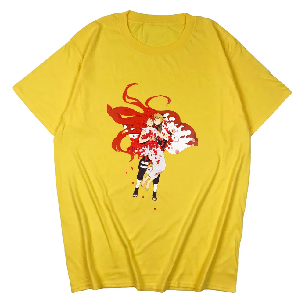 

Hand-Painted Printing Men's Couple Cotton T-Shirt Anime Cartoon Character Shirt Novelty Fashion Round Neck Summer