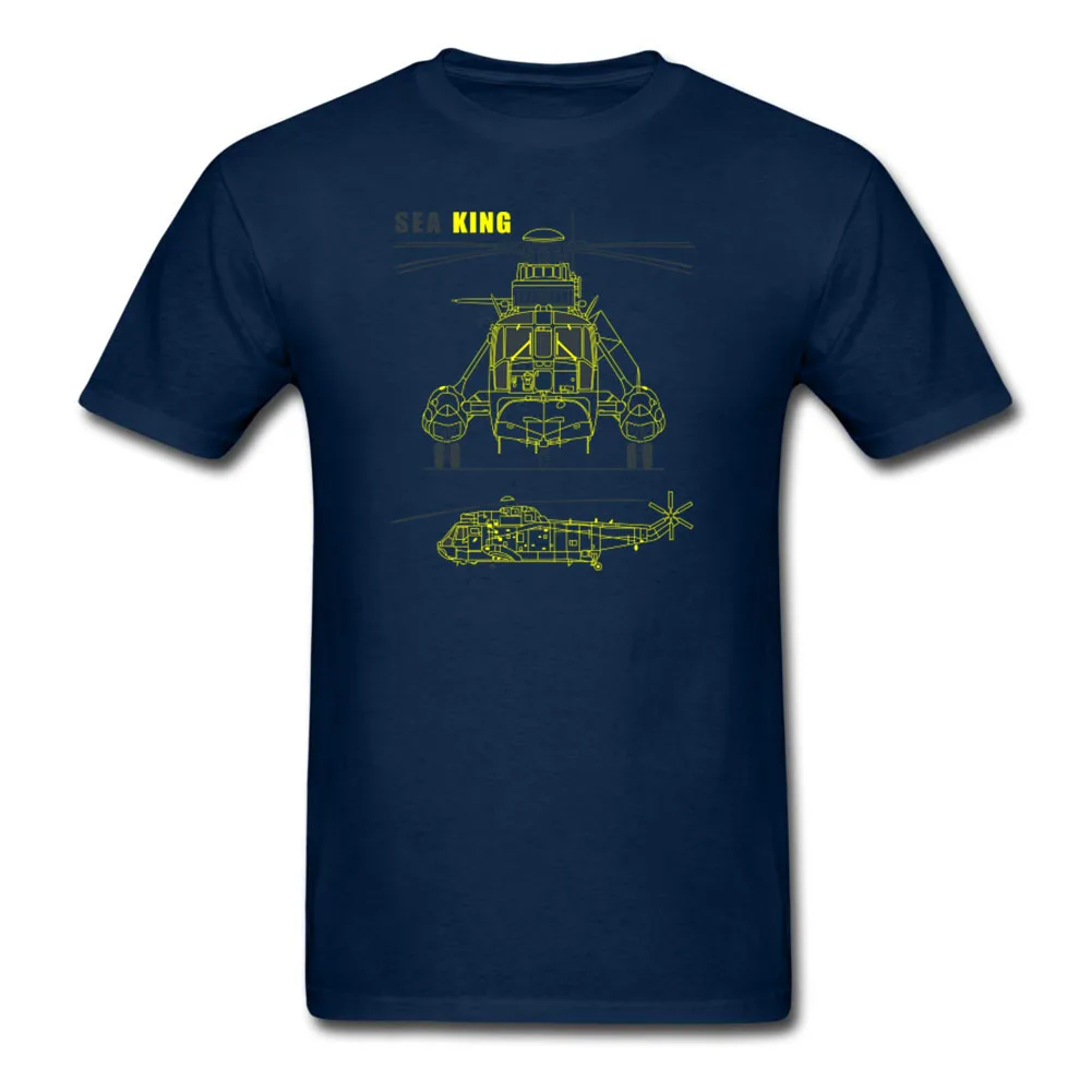 

SH-3 Sea King Anti-Submarine Helicopter Tshirt Hight Quality Cotton Printed T-shirt USA SIZE