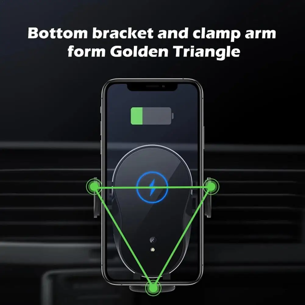 Automatic Clamping 15W Qi Car Wireless Charger Magnetic USB Charging Phone Holder Air Outlet Mount Smartphone |