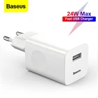 Зарядное устройство Baseus 24 Вт USB, быстрая зарядка 3,0 QC3.0, быстрая зарядка USB, настенное зарядное устройство для iPhone 12 11 Pro XS Max X 8 Xiaomi