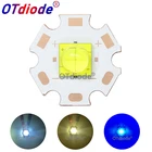 Диодный излучатель, 20 Вт, 7070 светодиодов, 3 в, 6 А, заменить XHP70.2, XHP50.2, холодный теплый белый, синий, для вспышки, лампы, велосипеда, головного света, светильник ла