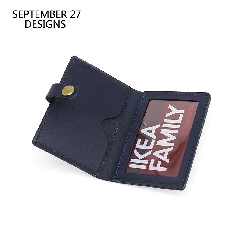 Портмоне для удостоверения личности из натуральной кожи мужчин и женщин