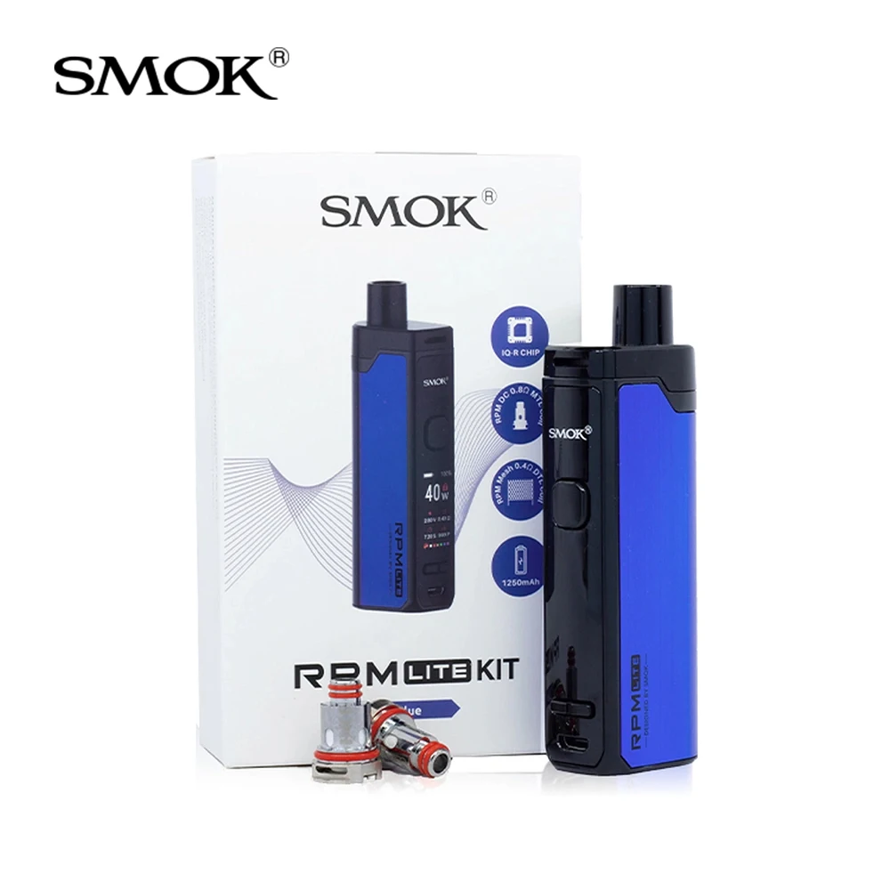 

Original SMOK RPM LITE Pod Mod Kit 40W 1250mAh 3.2ml RPM Cartridge Vaporizer RPM Mesh coil Electronic Cigarette vs rpm40 thallo