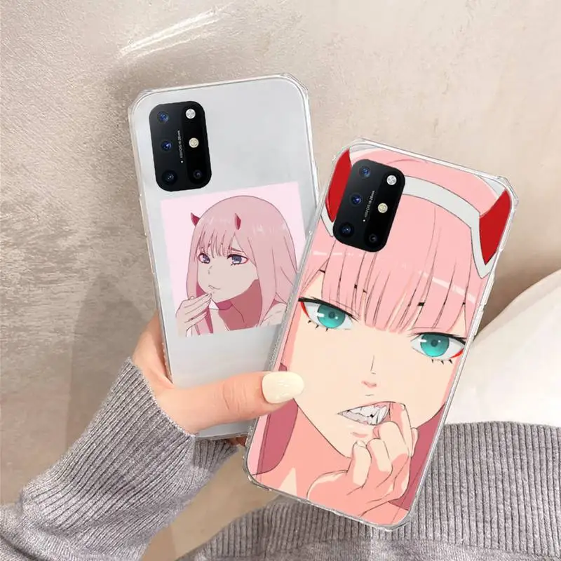 

Zero Two Darling in the FranXX Anime Phone Cases Transparent for OnePlus 7 9 8 t pro design shell cover
