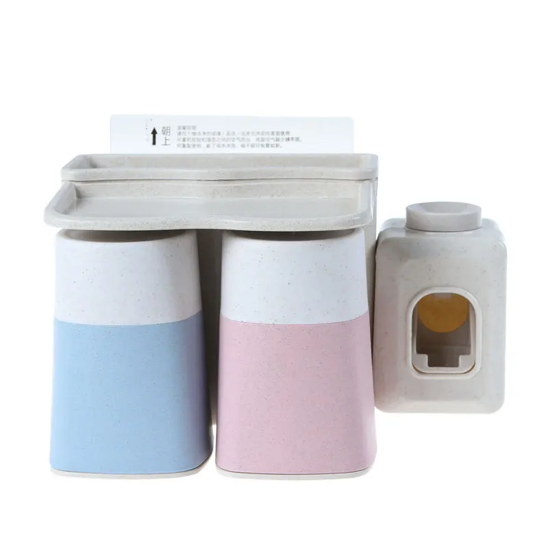 

Creative chuck toothbrush wheat fiber toothbrush crossover vehicle automatic toothpaste lovers gargle suit cup holder