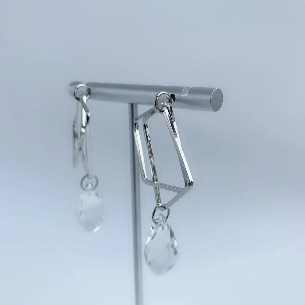 Новые серьги из родия Модная бижутерия свадебные подарки Женские аксессуары