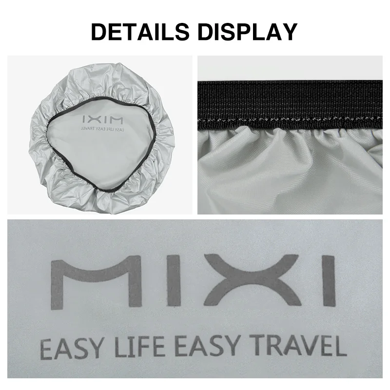 

2/Lot Waterproof Anti-dust Cover for Backpack Elastic Bag Cover Complete Nylon Light Weight Silver Black Blue