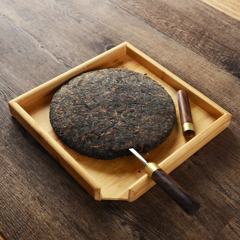 Квадратный Бамбуковый чайный поднос набор искусственный контейнер для чая