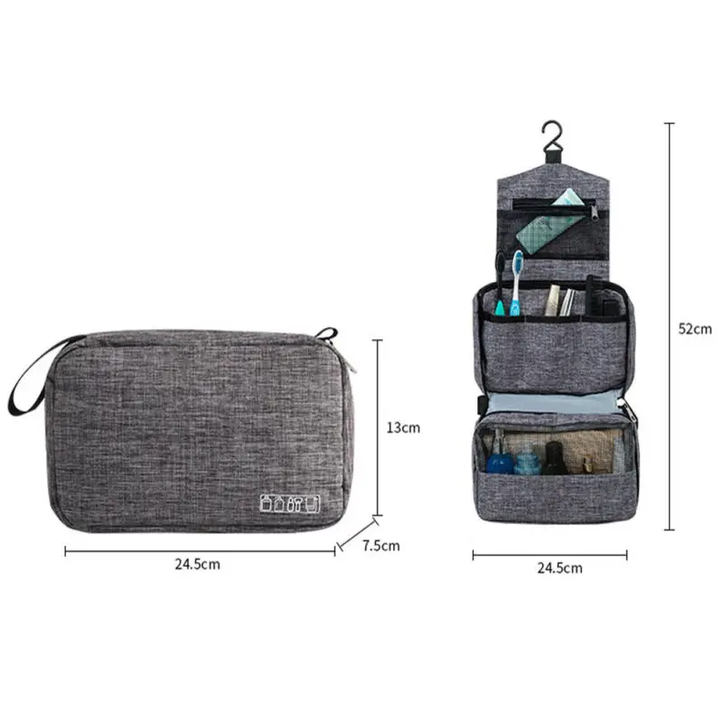 Простая Дорожная сумка с надписью дорожная для хранения туалетных