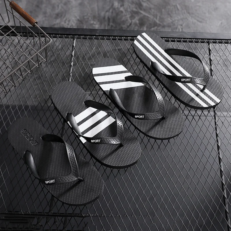 Шлепанцы для пар Мужская летняя пляжная обувь нескользящие сандалии