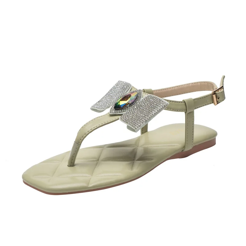 

Fashion Womens Shoes 2021 Beige Heeled Sandals Large Size Luxury Black Girls Flat Big Summer New Buckle Strap Solid Fabric Scand