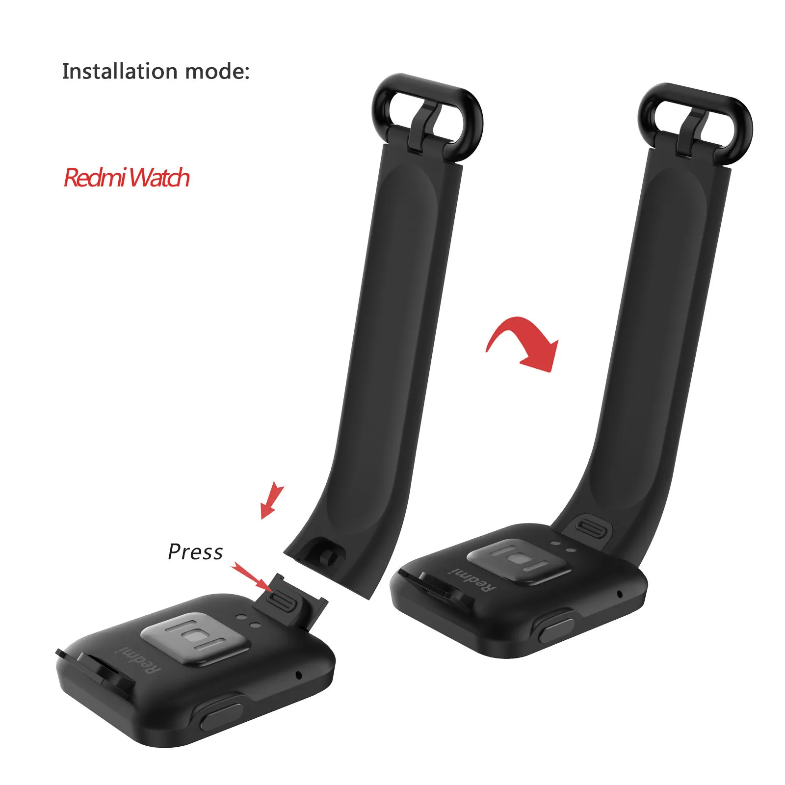 

Sport Silicone Replacement Watch Band Wrist Strap For Xiaomi Redmi MI Watch LIte Adjustable Smart Watch Accessories Watch Band