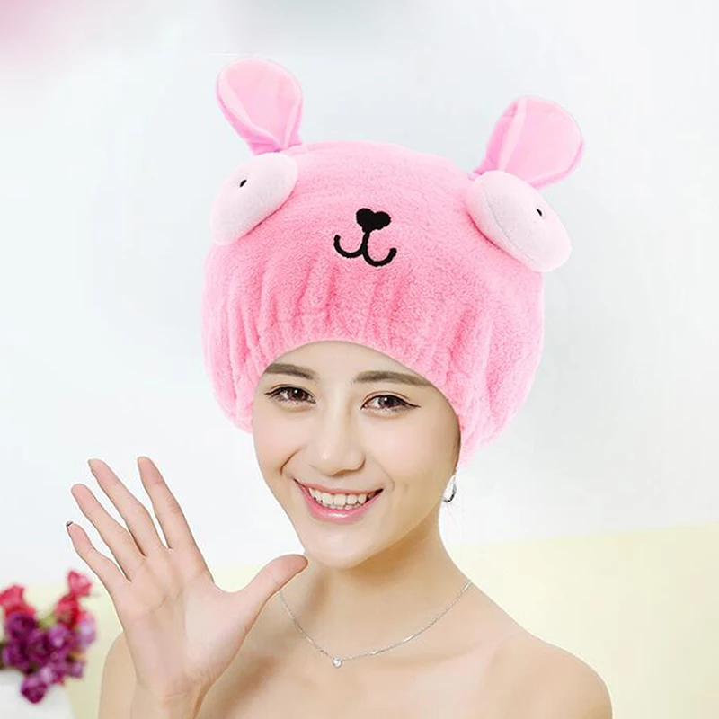 Милое мягкое полотенце для сушки банная шапка с сильным впитыванием и быстрой