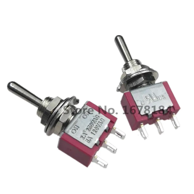 MTS 123 кратковременный переключатель 6 мм (ВКЛ) выкл 3A 250VAC 6A 125VAC 3PIN SPDT 3 переключатели