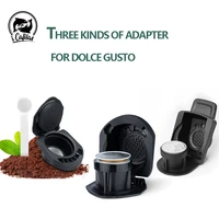 icafilas 3 adapter for dolce gusto maker with original nespresso capsule pods transform holder piccolo mini me