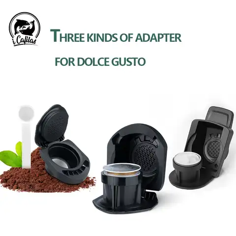 Адаптер icafilas 3 для Dolce Gusto Maker с оригинальными капсуловыми подставками Nespresso, держатель для преобразования маленького и мини-ME