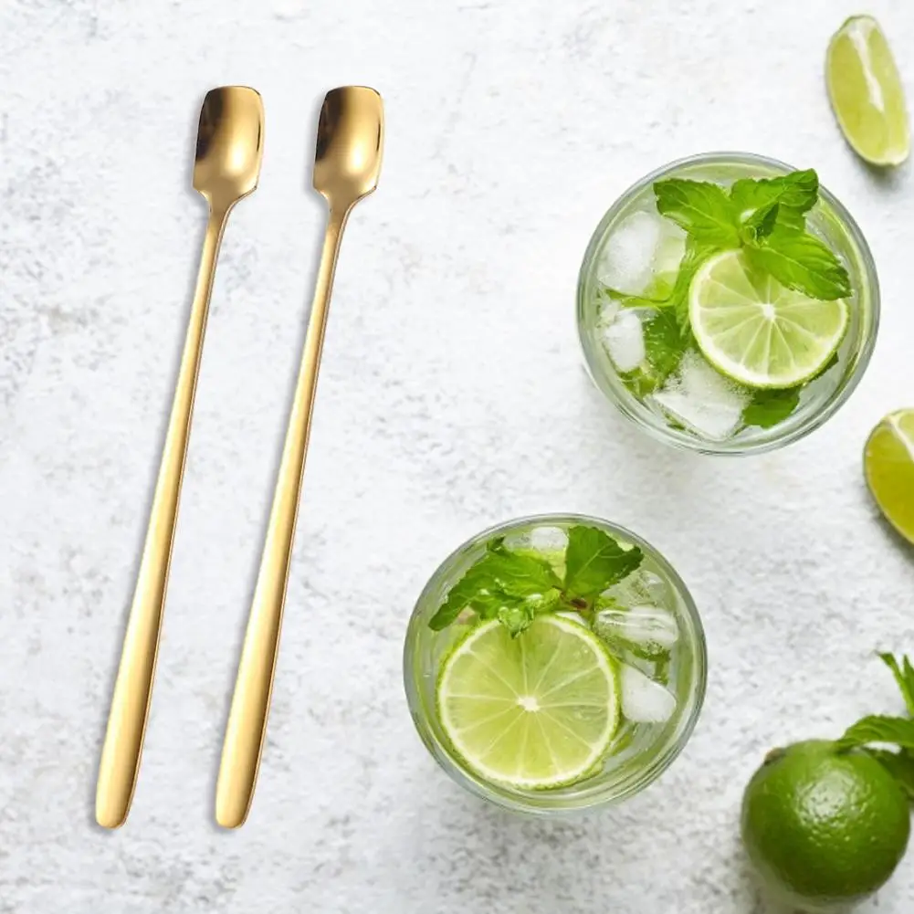 5 шт. нержавеющая сталь смешивание перемешивание ложка Мороженое кофейная с