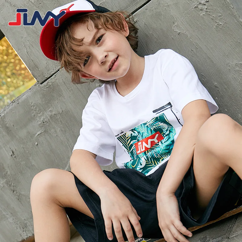 

JLNY Fashion Brand Children's Wear 2021 Summer New Casual Sports Cotton Boys' Short Sleeve T-shirt