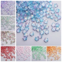 50pclot 8mm frosted gradient color star beads czech glass loose spacer beads for jewelry making handmade diy accessories