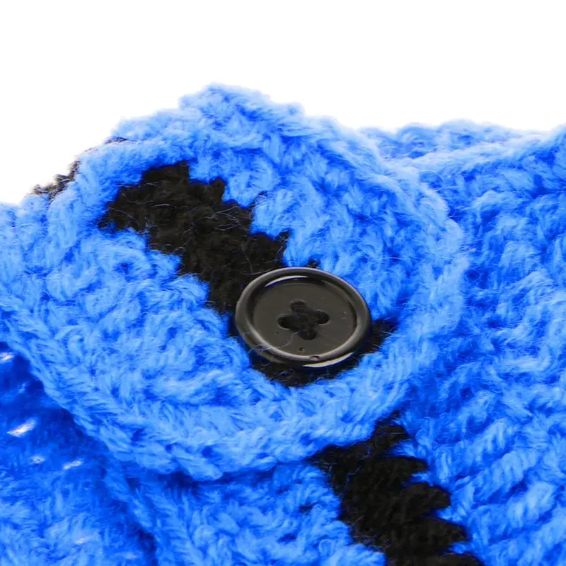 

Newborn Police Design Photography Props Infant Toddler Costume Outfit Crochet