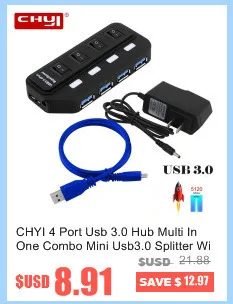 CHYI мульти порт в одном Micro Usb 3,0 концентратор комбо Мини Размер Usb2.0 Hab сплиттер адаптер портативный компьютер ПК Аксессуары для ноутбука