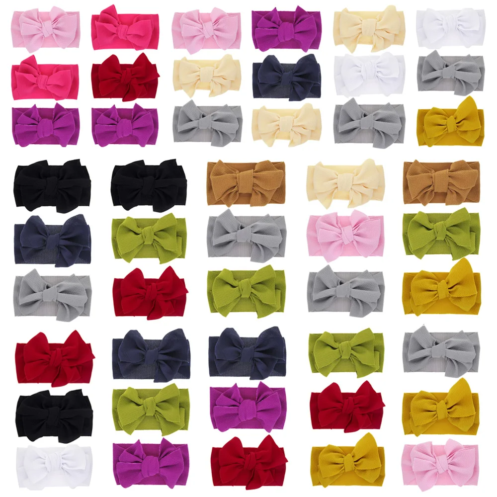 3 PCS Girl Kid Baby Toddler Stretchy Plain Turban Headband Hair Band Head Wrap | Детская одежда и обувь