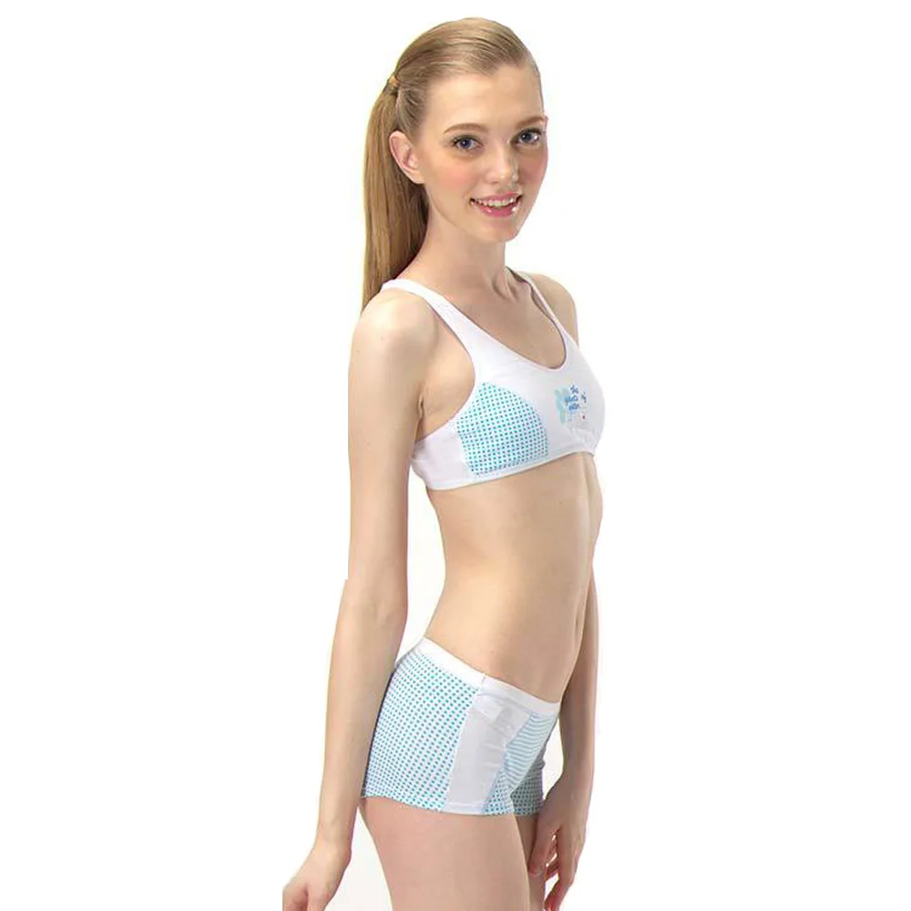 Funklouz Young Girls Cotton Bra Teen Student Sports Training Bra Teenage Girl Underwear