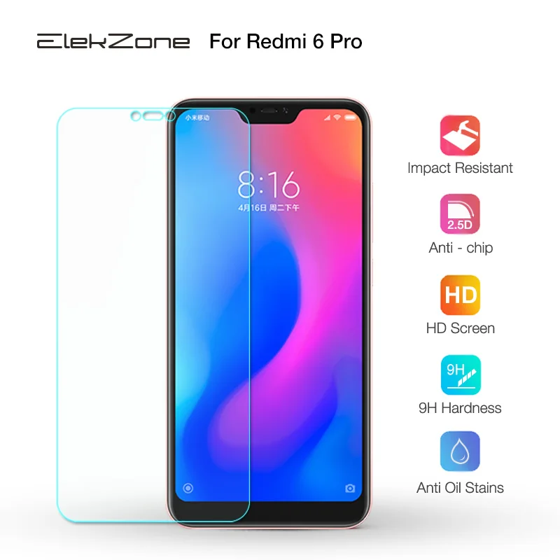 Полное покрытие закаленное стекло для Xiao mi Red 6 Pro Защитная стеклянная пленка