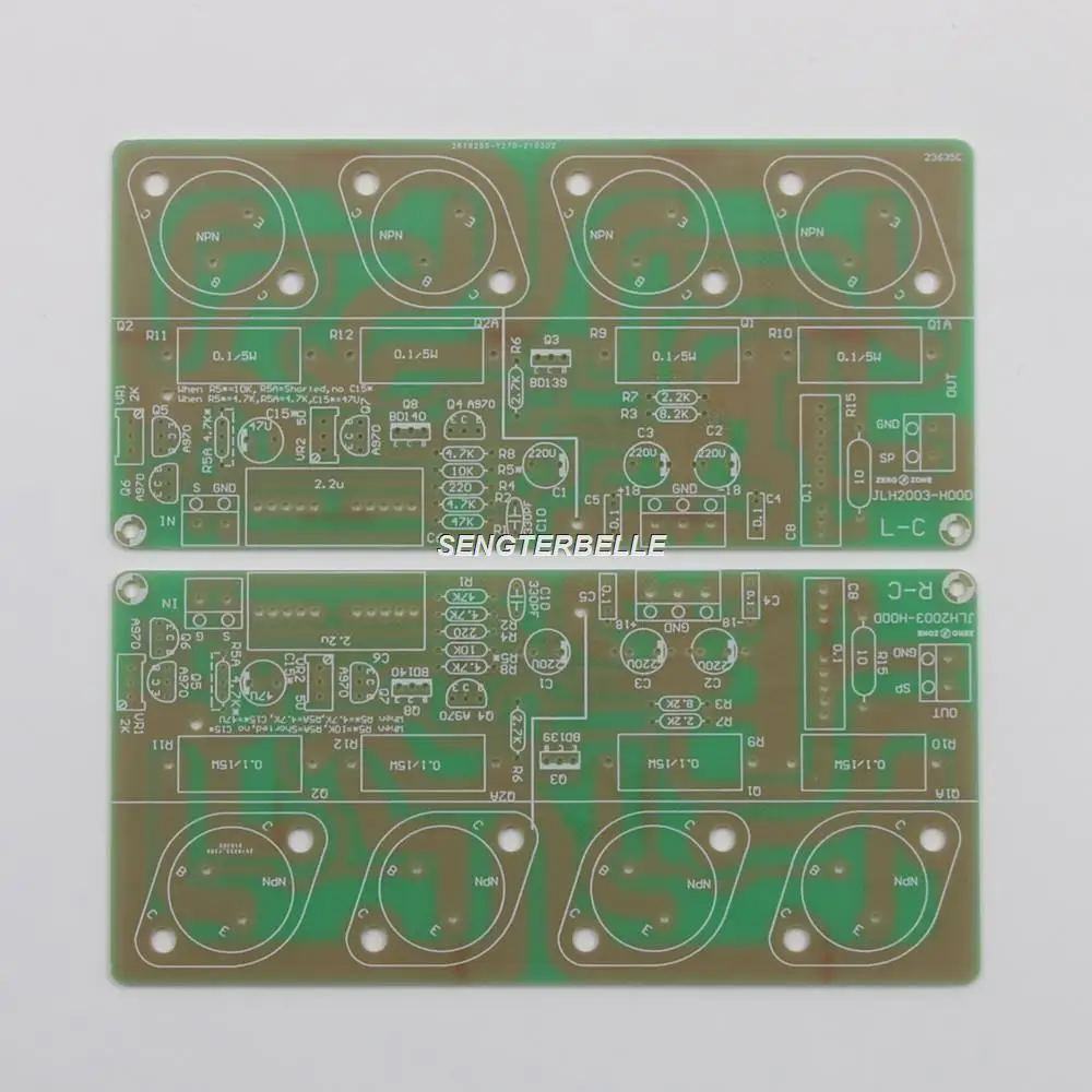 

One Pair HOOD JLH2003 Class A Single-Ended Power Amplifier Board PCB 10W
