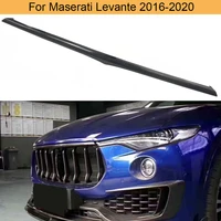 Car Front Bumper Grill Grille Trim For Maserati Levante Base S Sport Utility 4 Door 2016-2020 Front Mesh Grill Trim Carbon Fiber