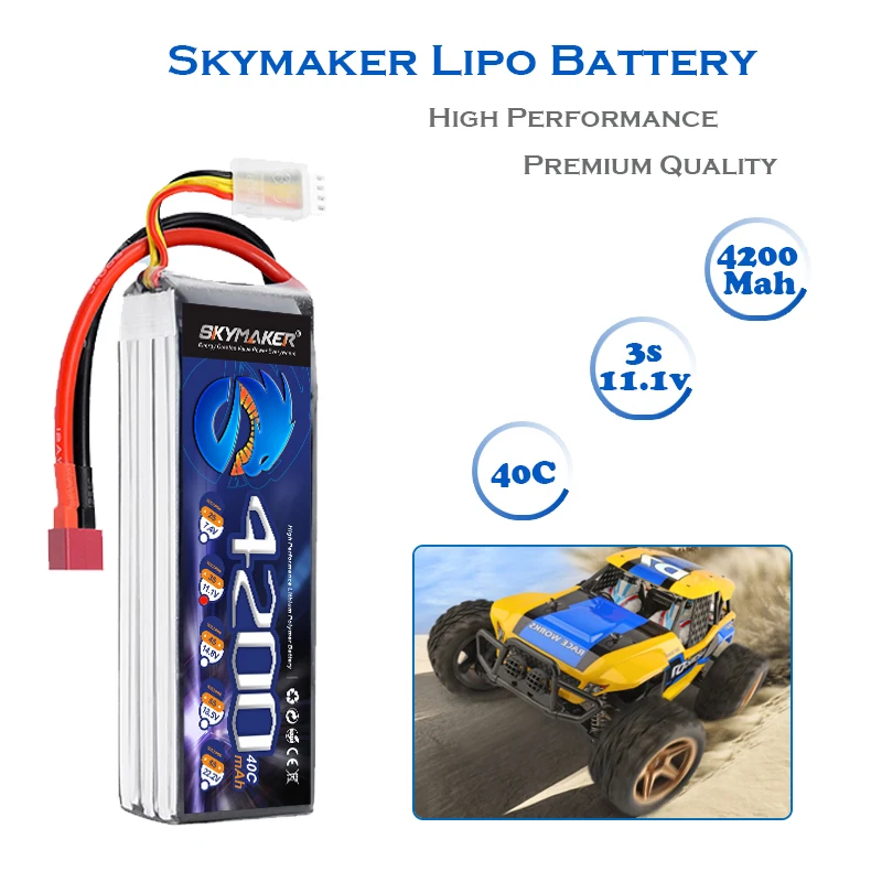 111 v 3s 4200mah 40c lipo батарея для rc автомобил