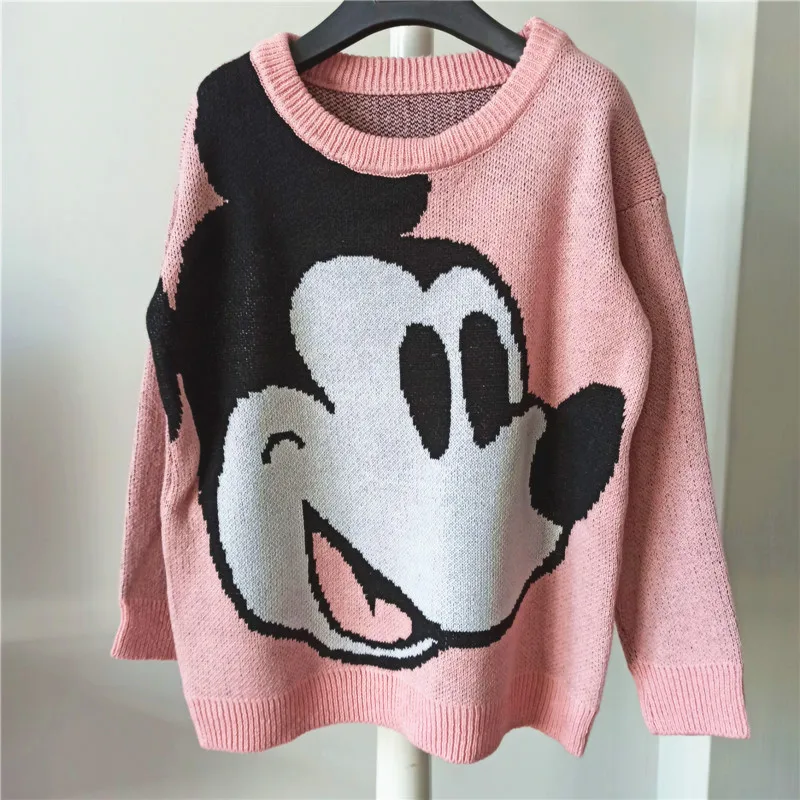 Осень-зима 2019 свитер с Микки Маусом рождественские Джемперы свободный