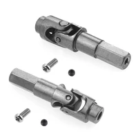 2pcs metal universal steering joint drive shaft accessories for wpl c14 c24 c34 b24 b36 mn d90 d91 mn99s rc car parts