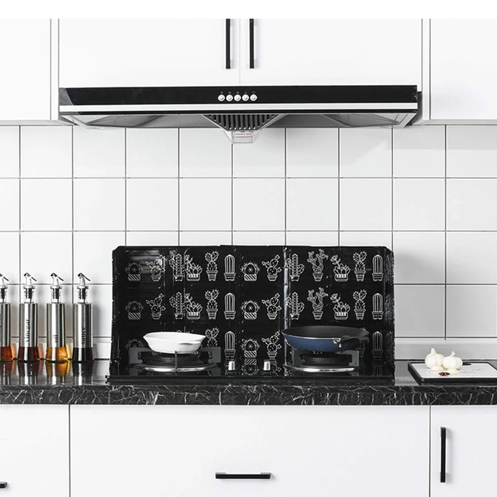 

Kitchen Splash Guard Resistant Oil Insulation Board Gas Stove Baffle Plate Kitchen Frying Pan Oil Splash Kichen Accessories