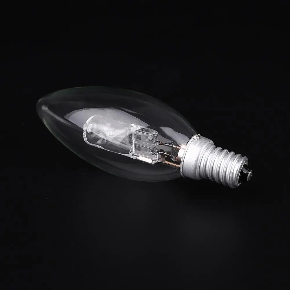 E14 Halogen Lamp Bulb Candle Shape AC 220V-240V Lighting Household Supplies
