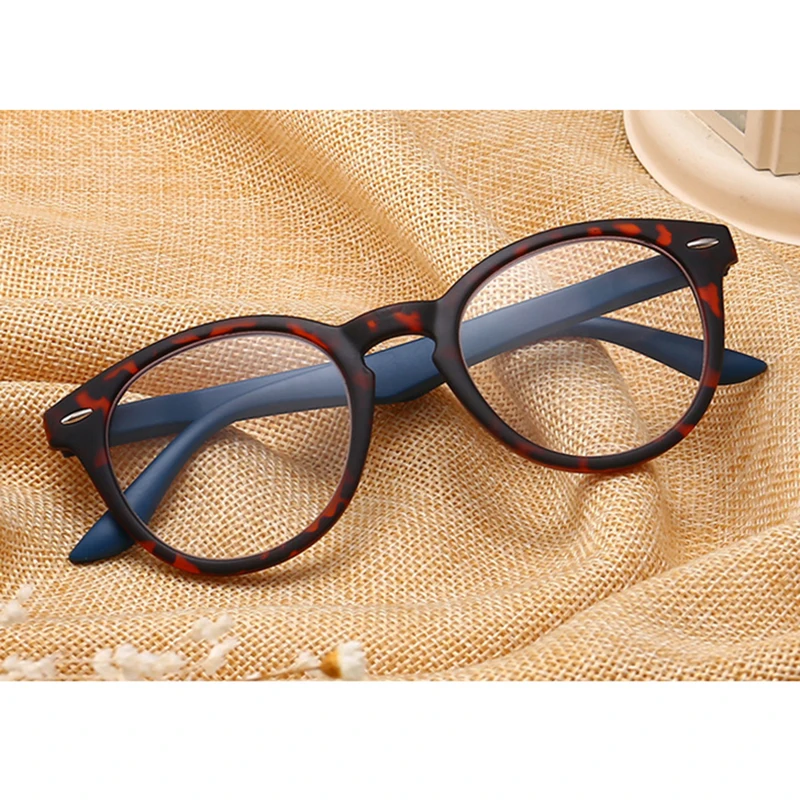 Очки для чтения с леопардовым принтом мужчин и женщин ретро заклепками