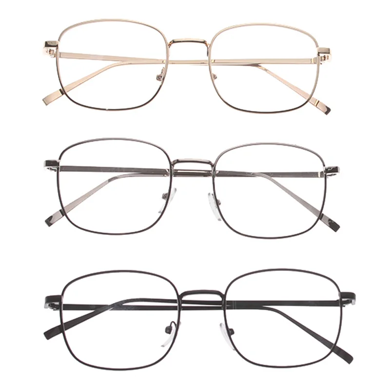 Винтажные квадратные очки в металлической оправе для женщин и мужчин ультра