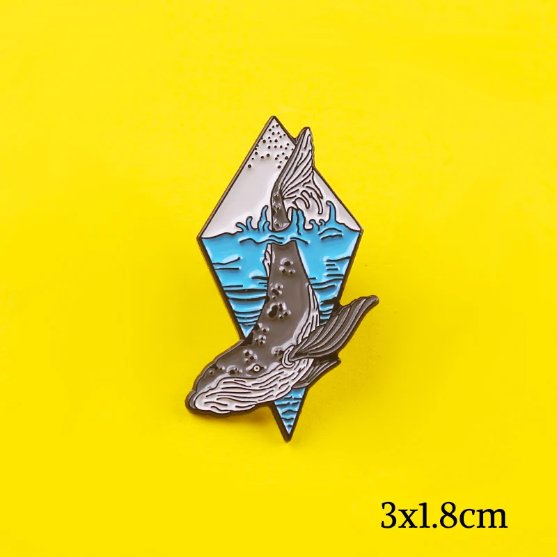 Горный эмали штырь приключений на открытом воздухе нашивки рюкзаке природные