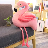 funny very cute soft 110cm flamingo plush toy simulation pink bird animal hold pillow home decoration girl birthday gift