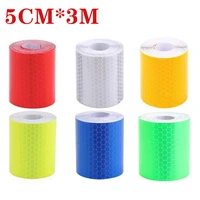 1 roll bicycle reflective tape sticker safety sign car styling self adhesive warning tape motorcycle car foil film decorative
