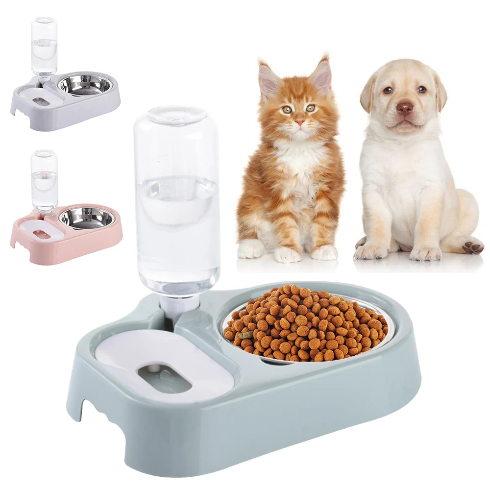 Didihou Авто кормушка для кошек и собак поилка из нержавеющей стали миска домашних