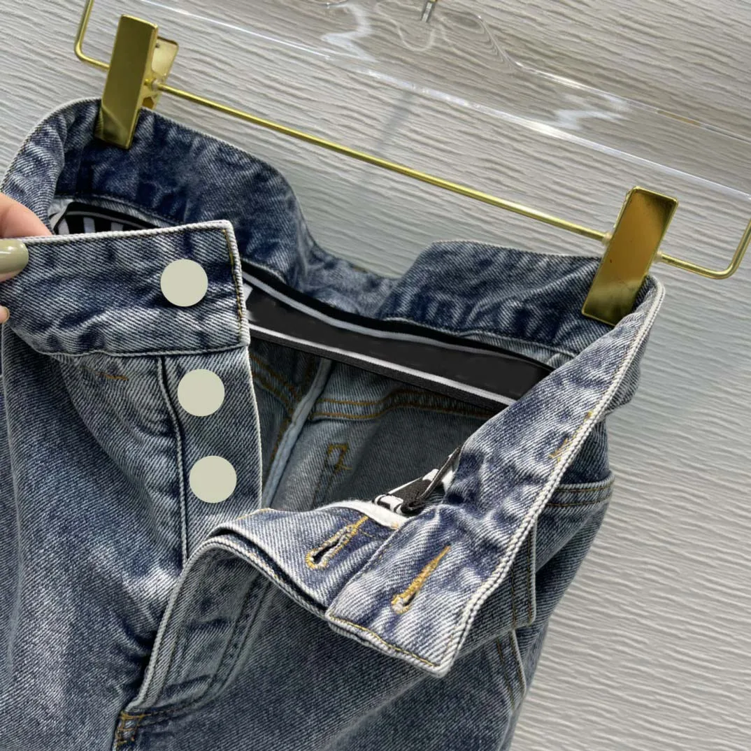 Streetwear Denim Skirts for Women Summer 2021 New High Waist Split Hem Loose Jean Skirts High-end Brand Top Quality Denim Skirts